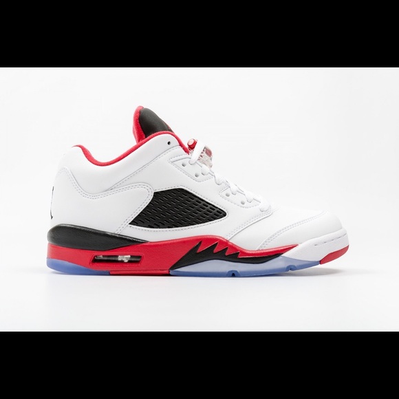 fire red jordan 5s
